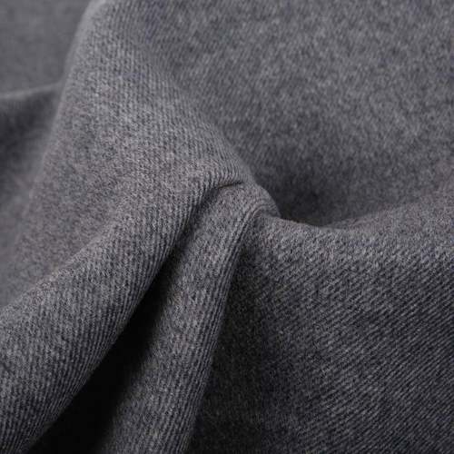 现货粗纺纹80羊毛双顺毛呢大衣面料秋呢冬面加厚素色PAZ羊绒毛布