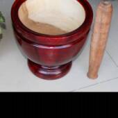 泰国舂桶对窝研磨舂捣碎器家用商用舂凉拌手工舂筒凉拌老式 厨房