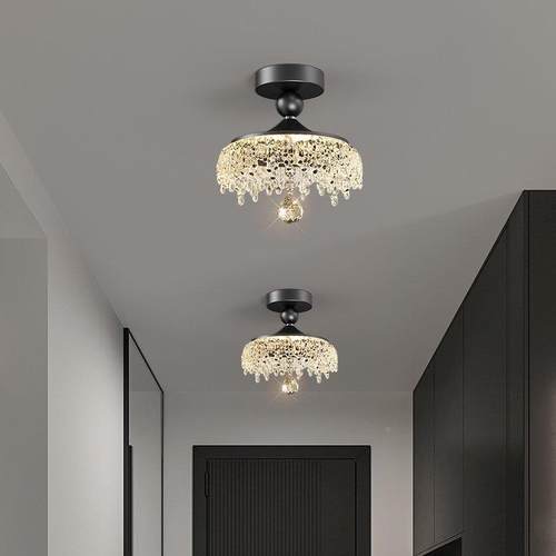 轻奢水滴餐台厅吊璃灯餐厅灯三头长盘吧玻吊883灯卧室吊中古风灯