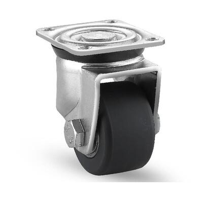 禾脚轮盈FA机J48MMBZ械自动化设备轮重心低铸尼龙万浇向定向轮