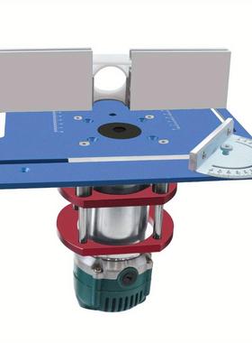 木工通13027用8修升降倒装板铣台开槽修边带靠C可调节推山尺边机