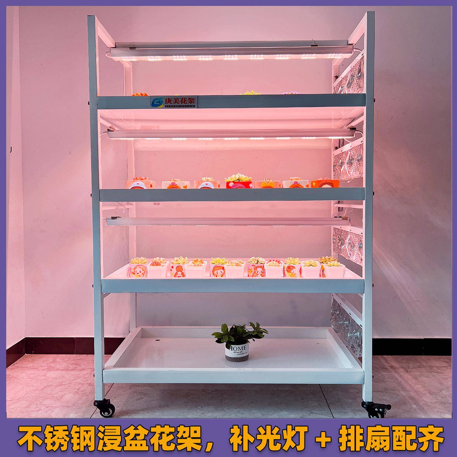 肉植物盘浸盆花架冰玉水槽托多水盘接水室内不锈钢白阳台培多层落
