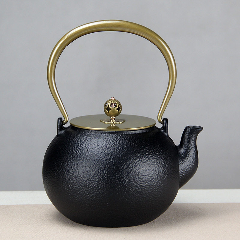 铁壶素壶煮水铁茶壶日式烧水泡茶手工养生茶壶茶具居家软装摆件