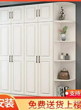 欧式柜大实木室现代经济型对开门家用组装卧6945d衣橱衣出租房容量