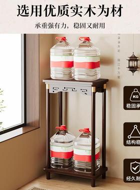 中式花架子厅DK-HTE落地盆式置物架阳实木花台台2025新款室内客多