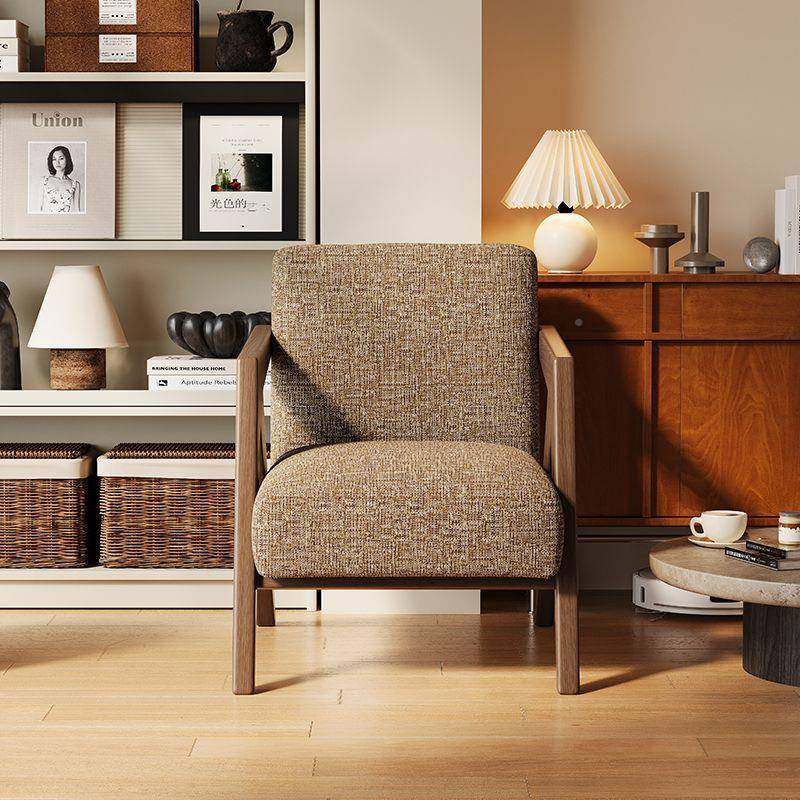 客理查德椅人家用IIX懒沙发椅轻奢复古实木单椅设人计师中古风厅