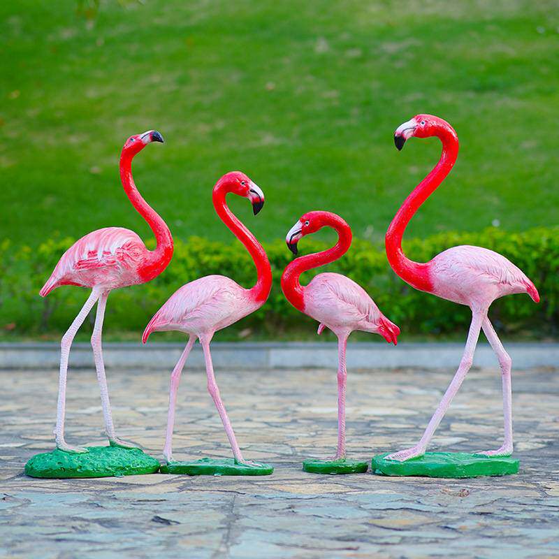 拍照仿真橱窗布置陈花园婚庆美饰品火烈道具装饰品摆件装饰造景商