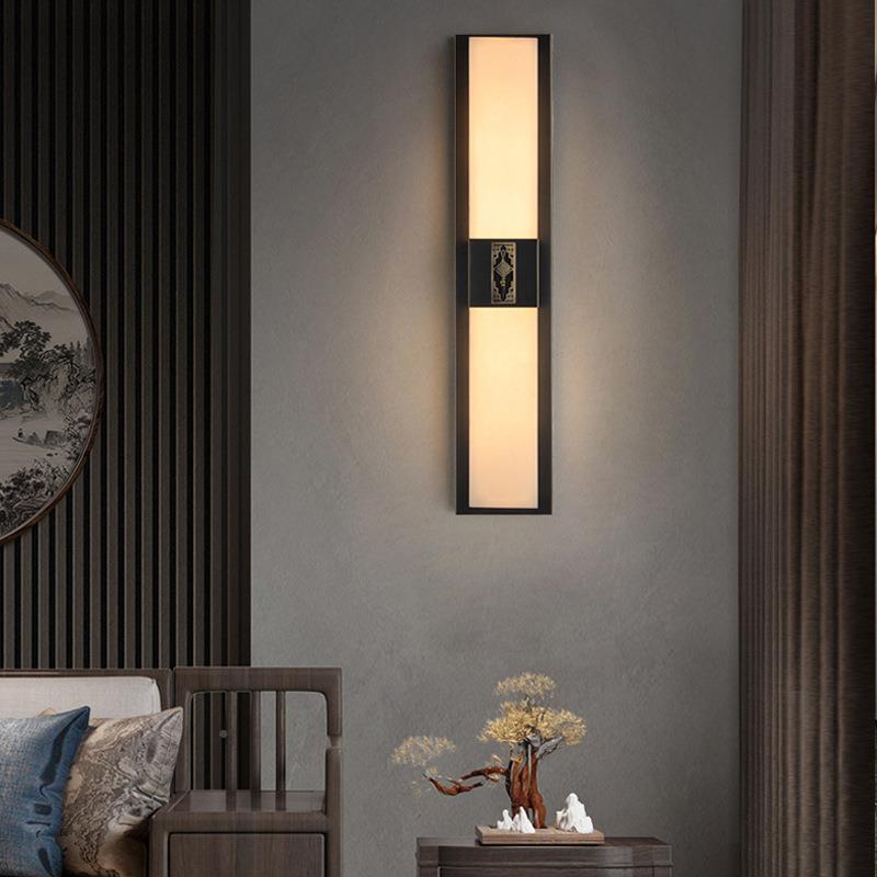 新中景式5壁门灯202新款别墅庭院房间壁871灯大门庭院入观灯中山