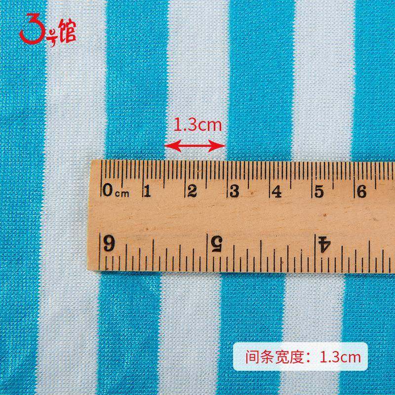 XZQ针织亚麻条纹棉麻料布款夏季T恤防晒薄服面料亚麻横条棉麻汗布