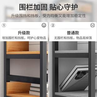 书架柜落地置物架室钢木架子铁艺超厚收WEG纳客卧书小型加厅粗置