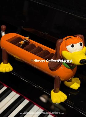 反派Cornetto弹簧狗腊肠狗戒指托托首饰盒架收纳展示架送礼桌面摆