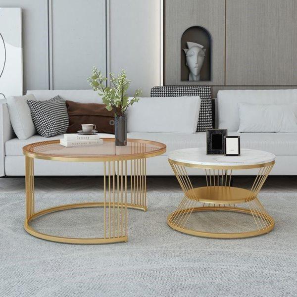 轻奢岩板圆形茶几组合现代简约小户型网红大理石小茶几桌客厅家用,住宅家具,茶几,淘宝优惠券,粉丝福利购,淘宝优惠卷