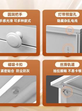 钢制书柜带玻书璃门落地收尘纳儿童架家用架AMU客厅储物柜防置物