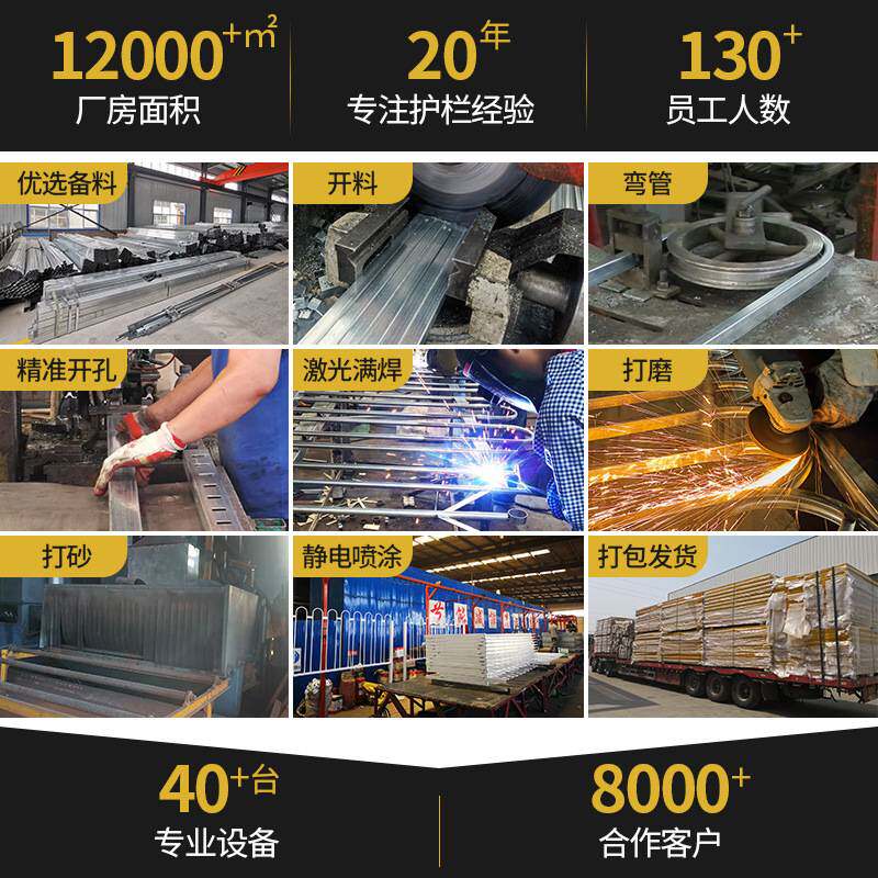 阳台护栏小区别墅飘窗顶楼栏杆楼梯护栏不锈钢扶手护窗阳台栏杆