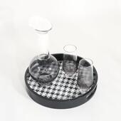 家居现代762轻家居长方形桌面收纳托摆盘板奢房软装 装 样饰件