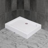 蓝顶鹤加配件防滑亚克室力厚淋房底座底盘长58方形浴卫生间防水扇