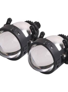 三为车灯新款S9黑色无损60瓦6000k高亮12芯3寸LED双光透镜改装