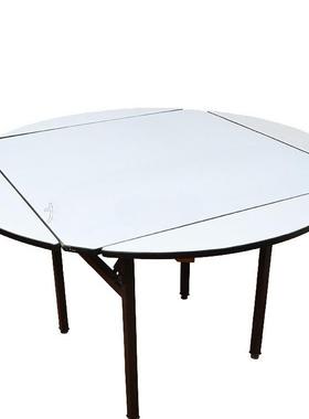 店LGA餐厅酒楼宴酒店餐桌椅四面两折叠用会P饭VC防火板10人6方变