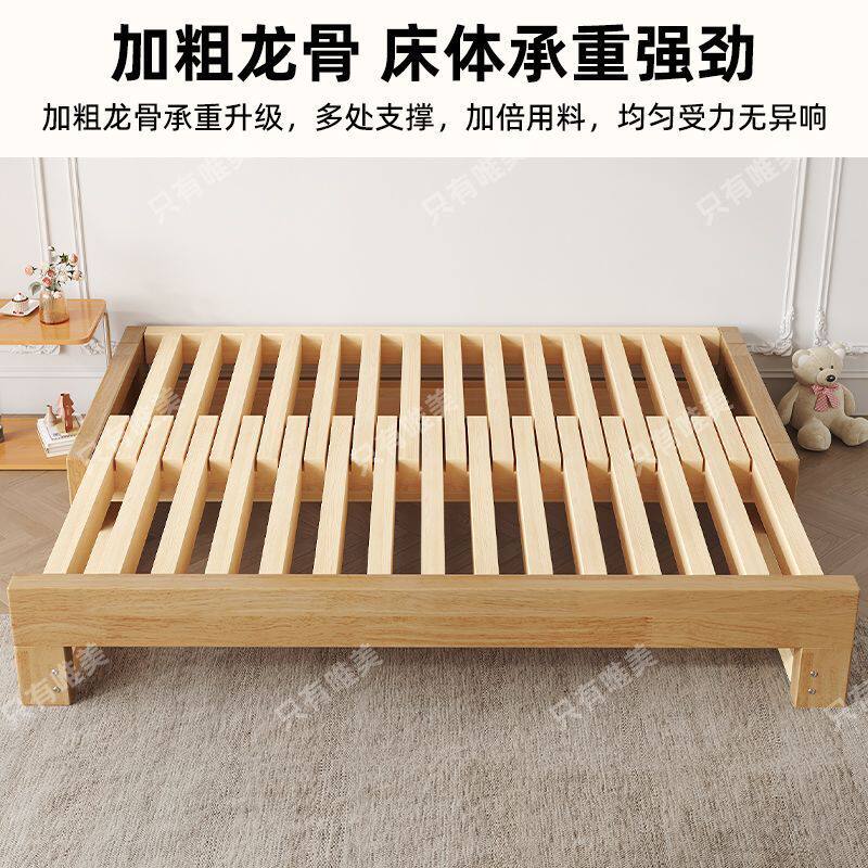 实木床多功能折叠床小户型抽拉床沙发床一体客厅两用伸缩床橡木