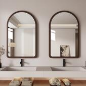 复古风化摆妆梳197妆台镜挂墙式 镜子卫生间异室形浴镜桌面中古风