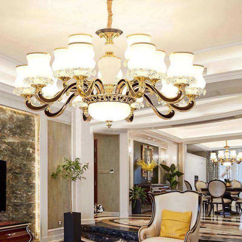 欧厅式客厅403吊灯2025年新款现代简约大用吸吊气家防虫顶灯大厅