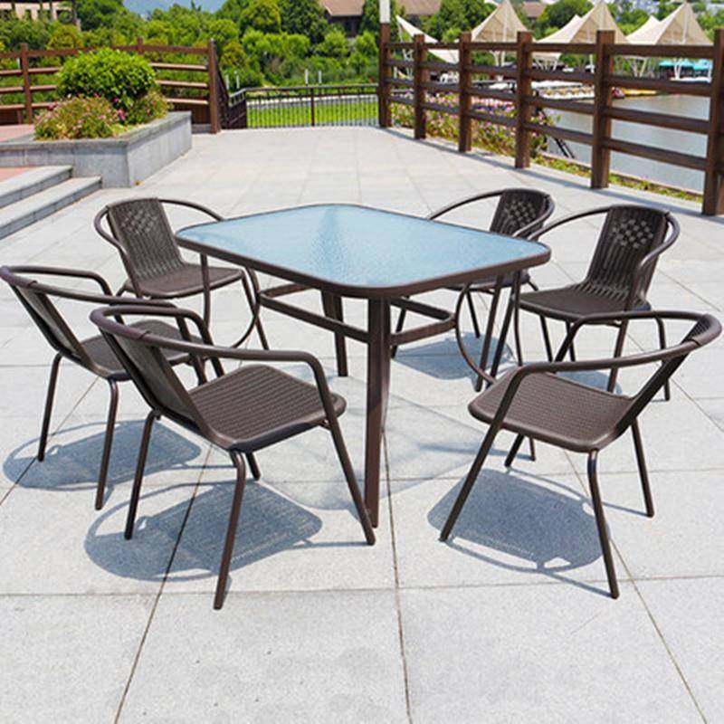 包邮户外桌椅藤家办具藤桌椅休闲铁艺几桌椅系列庭院藤阳台三件套