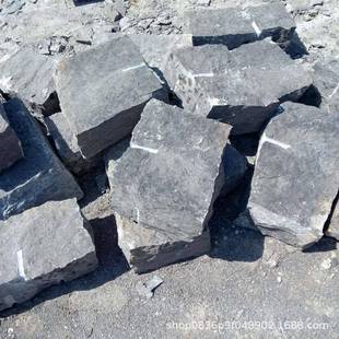 青灰色青石块石毛垒石园林景观墙砌条石挡土墙墙护QIN坡浆砌片石