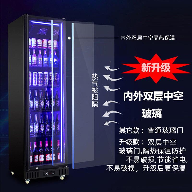琸冰雪冷柜啤酒柜饮料展示商场柜果蔬冷赛藏熟食保鲜箱保温205保