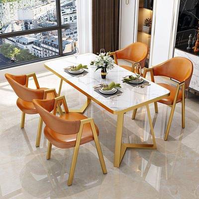 网洽谈待桌椅简约户餐桌家用小型客厅阳台商用接会客桌红阳RND台