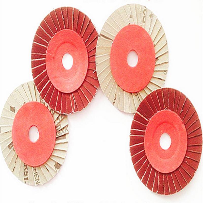 源头厂货6页花CKE形叶轮砂纸抛光轮砂轮布一箱100片花叶型轮