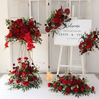 新款10244498花艺开业篮花球迎宾招牌花假花仿真摆花装饰架店铺设