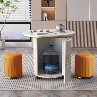 X&移动阳台小家用小2茶台轻奢茶车型岩桌椅烧GMK水壶一体2板05新