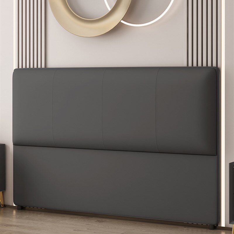 简约现代实木落地整装床头板科技布轻奢靠背板可新品新款床头软包