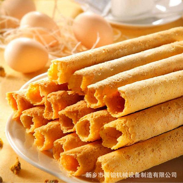 仿手工制作蛋卷机风吹饼制作12模自动旋转蛋卷机赠技术配方