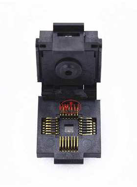 现货 IC测试座LCC28镀金老化座1.27mm耐高温IC夹具 芯片烧录座