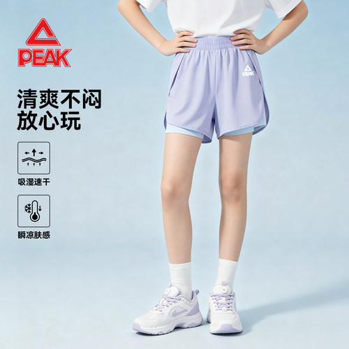 匹克童装女童短裤夏季