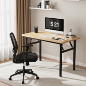 桌子简约办公桌可折叠摆摊电脑桌培训员工写字简易书桌家用折叠桌