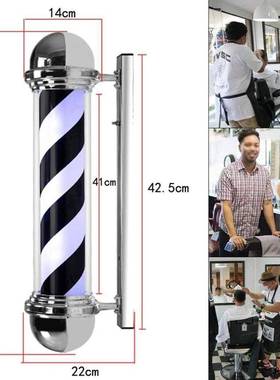 美发转灯发转挂LOYK壁灯LED理发店转灯发廊标志ED廊挂墙式箱户外