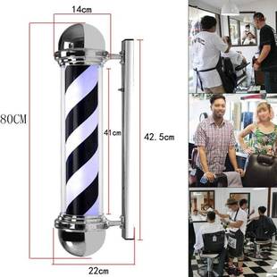 美发转灯发转挂LOYK壁灯LED理发店转灯发廊标志ED廊挂墙式 箱户外