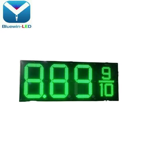 户外外加油站8.88led数字双12面色红油价屏l8ed屏LED牌室智能高亮