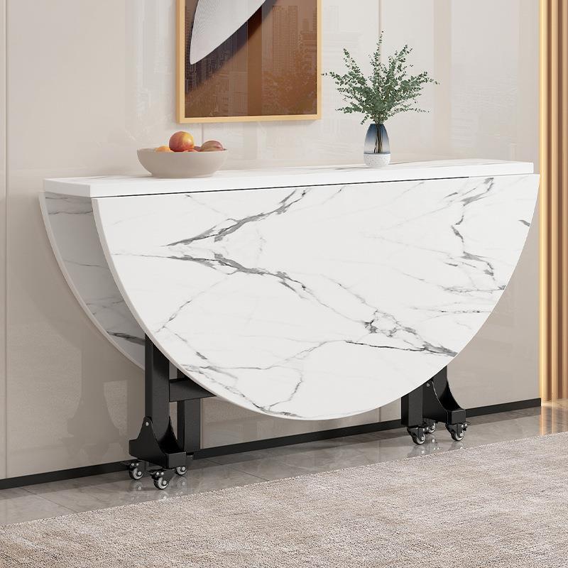 折叠餐桌家用小型吃饭桌租子出房简易A19饭桌动多功能隐形户可移