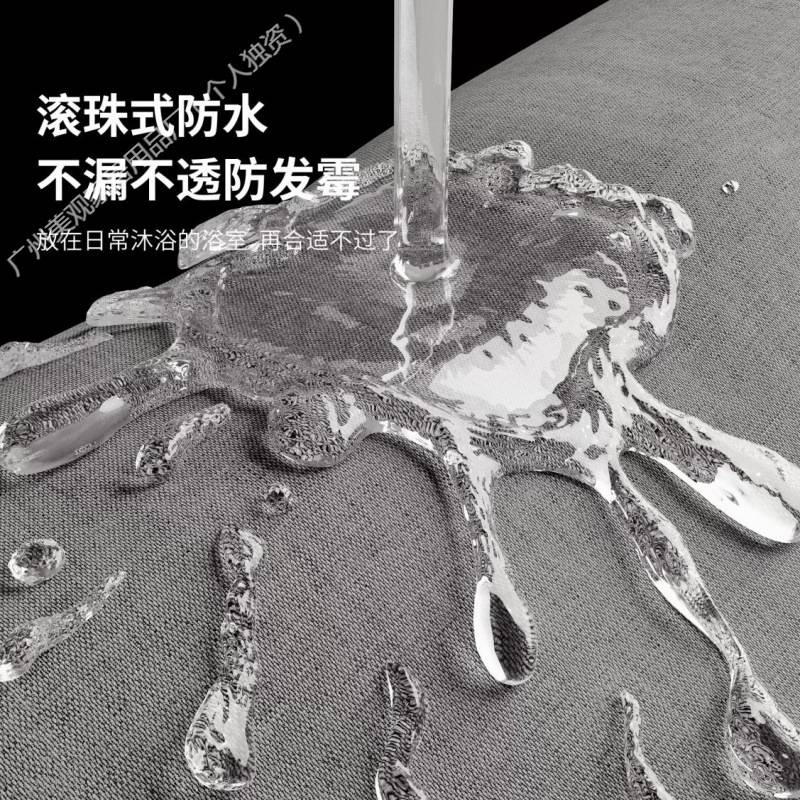 纯色加厚浴室防水帘卫生间浴帘套装免打孔酒店宿舍洗澡帘窗帘门帘