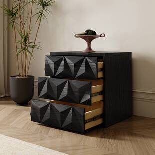 法式中古风玄光客厅电视柜实木斗柜餐边复古斗柜家用卧室床头柜子