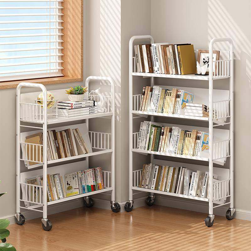 纳可移动书架置物轮架落地多层带学生XY儿童书绘本柜书本收架阅读,收纳整理,书桌收纳置物架,淘宝优惠券,粉丝福利购,淘宝优惠卷