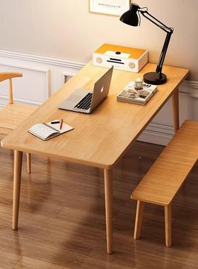 实木餐桌长方形家条用小户吃饭桌子餐客厅长CZ001225桌出型租房用