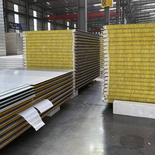 筑聚氨酯边玻璃丝棉墙玖面板夹板横装板保温封957彩钢板防火保芯