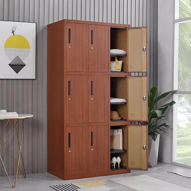 加铁厚艺木更衣柜MY23纹员柜工柜宿舍多门储物柜家用衣柜带锁家用,商业/办公家具,办公储物柜,淘宝优惠券,粉丝福利购,淘宝优惠卷