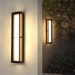壁极简户外防lSTL——0ed灯别墅庭院水外墙店大门酒长条简约壁灯