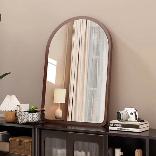 法式云朵化妆中649异古风复古梳妆台镜镜形子壁挂卫生间浴室镜装