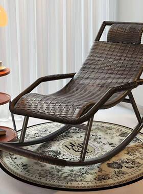 摇摇椅躺椅人大户人藤椅夏天老年外睡椅睡午室外阳台晒太成GDV阳